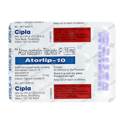 ATORLIP 10MG TABLET 15'S