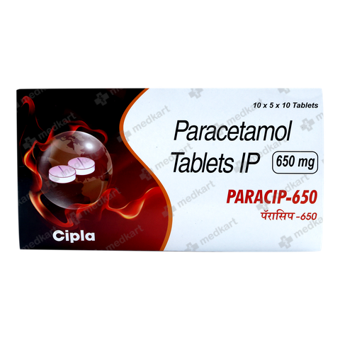 PARACIP 650MG TABLET 10'S