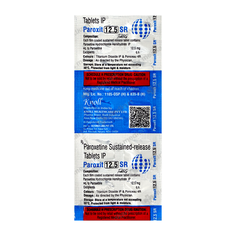 PAROXIT SR 12.5MG TABLET 10'S