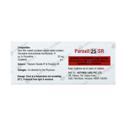 PAROXIT 25 SR TABLET 10'S