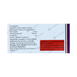 ATORSAVE D 10MG TABLET 15'S