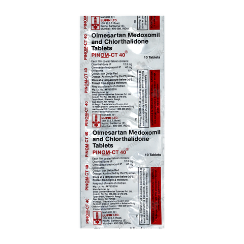 PINOM CT 40/12.5MG TABLET 10'S