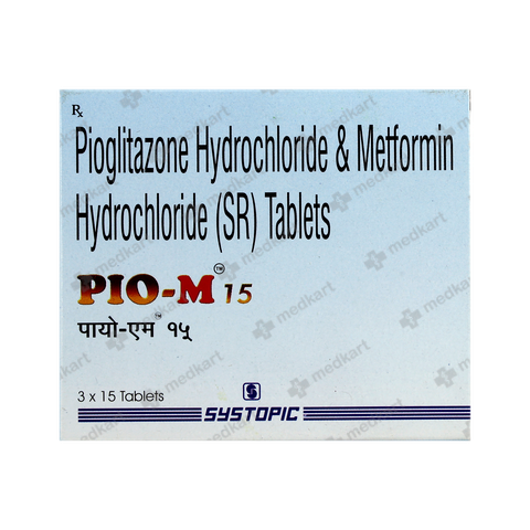 PIO M 15MG TABLET 15'S