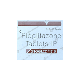 PIOGLIT 7.5MG TABLET 10'S