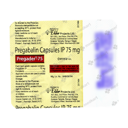 PREGADER 75MG CAPSULE 10'S