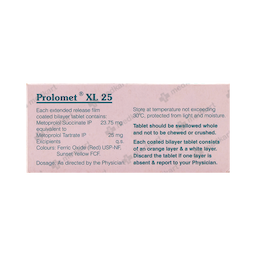 PROLOMET XL 25MG TABLET 10'S