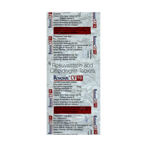 ROSUVAS CV 10MG TABLET 10'S