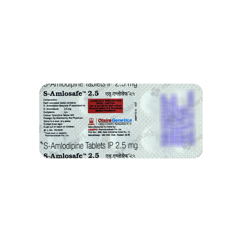 S AMLOSAFE 2.5MG TABLET 10'S