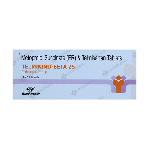 TELMIKIND BETA 25MG TABLET 10'S