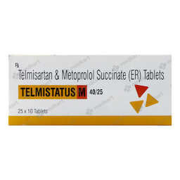 TELMISTATUS M 40/25MG TABLET 10'S