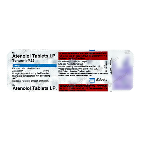 TENORMIN 25MG TABLET 14'S