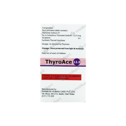 THYRO ACE 12.5MCG TABLET 100'S