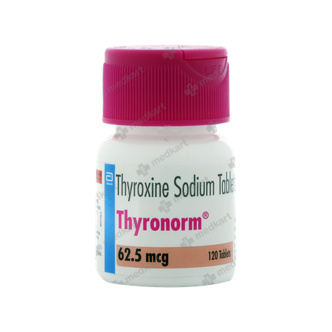 THYRONORM 62.5MCG TABLET 120'S