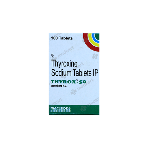 THYROX 50MCG TABLET 100'S