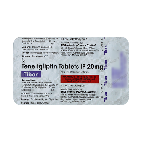 TIBAN 20MG TABLET 15'S