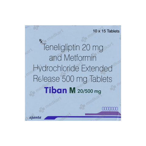 TIBAN M 20/500MG TABLET 15'S