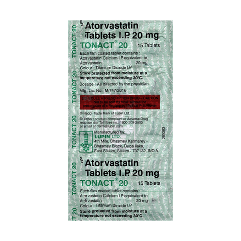 TONACT 20MG TABLET 15'S