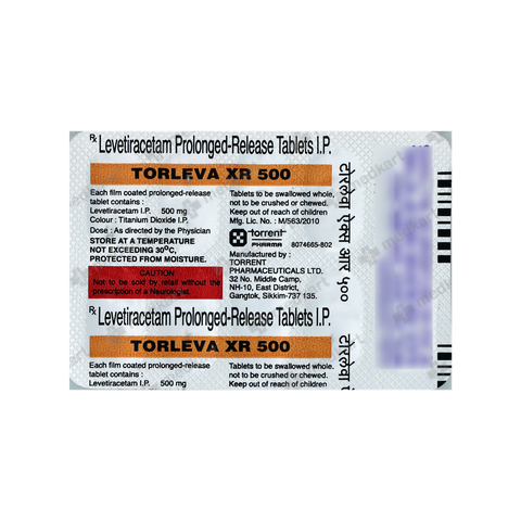 TORLEVA XR 500MG TABLET 10'S