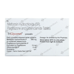 TRIGLYCOMET 15MG TABLET 10'S