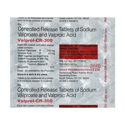 VALPROL CR 300MG TABLET 10'S