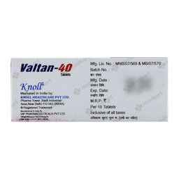 VALTAN 40MG TABLET 10'S