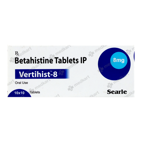 VERTIHIST 8MG TABLET 10'S