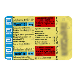 VERTIN 16MG TABLET 15'S