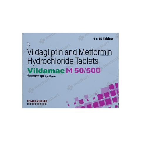 VILDAMAC M 50/500MG TABLET 15'S