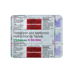 VILDAMAC M 50/500MG TABLET 15'S