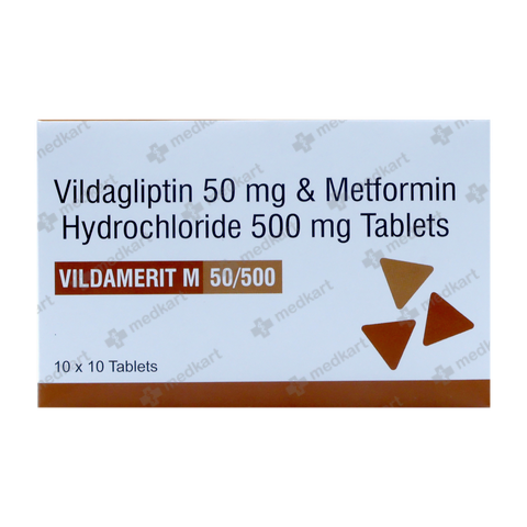 VILDAMERIT M 50/500MG TABLET 10'S