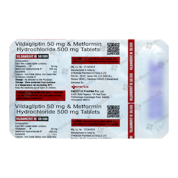 VILDAMERIT M 50/500MG TABLET 10'S