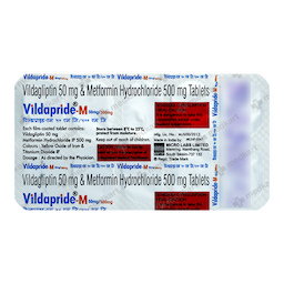 VILDAPRIDE M 50/500MG TABLET 10'S