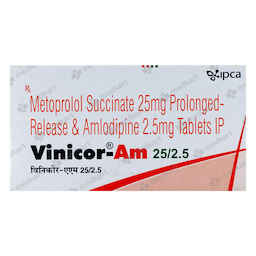 VINICOR AM 25/2.5MG TABLET 10'S