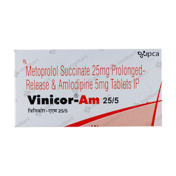 VINICOR AM 25/5MG TABLET 10'S