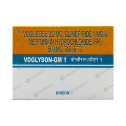 VOGLYSON GM 1MG TABLET 10'S