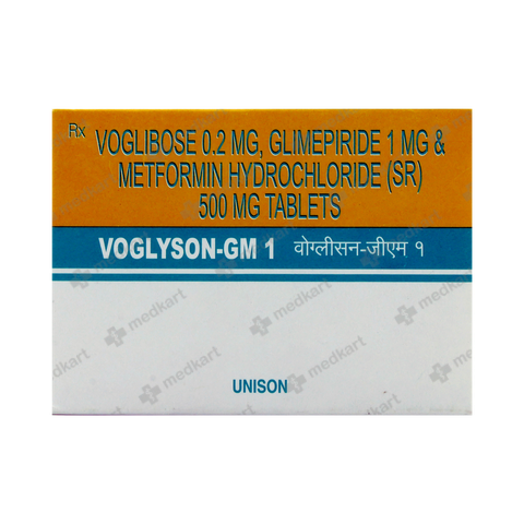 VOGLYSON GM 1MG TABLET 10'S