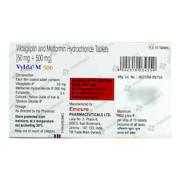 VYLDA M 500MG TABLET 10'S