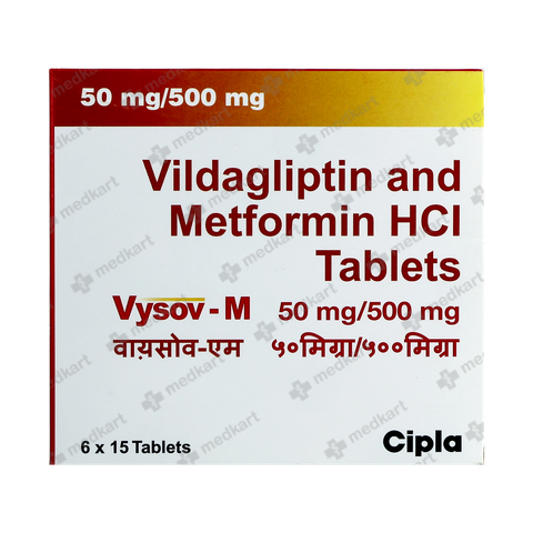 VYSOV M 50/500MG TABLET 15'S