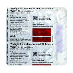 VYSOV M 50/500MG TABLET 15'S