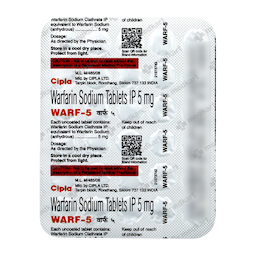 WARF 5MG TABLET 30'S