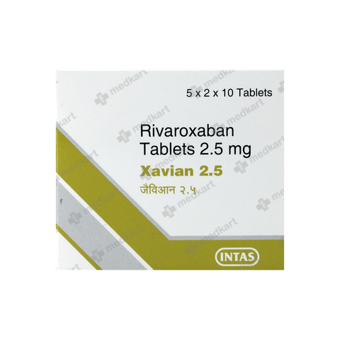 XAVIAN 2.5MG TABLET 10'S