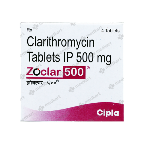 ZOCLAR 500MG TABLET 4'S