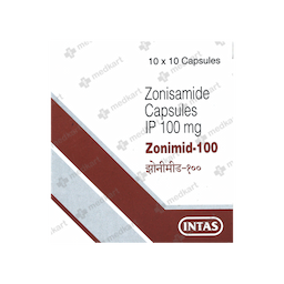 ZONIMID 100MG CAPSULE 10'S