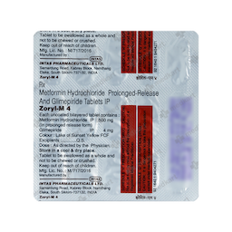 ZORYL M 4MG TABLET 15'S