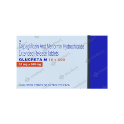 GLUCRETA M 10/500MG TABLET 10'S