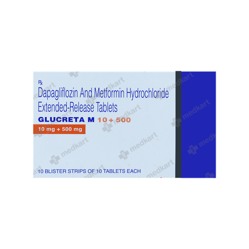 GLUCRETA M 10/500MG TABLET 10'S