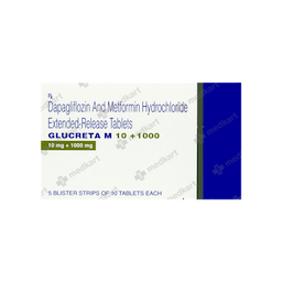 GLUCRETA M 10/1000MG TABLET 10'S