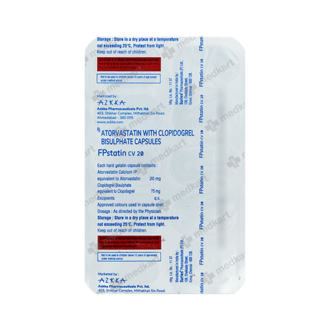 FPSTATIN CV 20MG CAPSULE 10'S