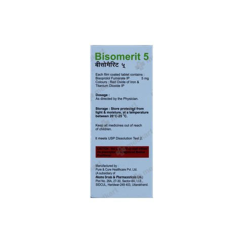 BISOMERIT 5MG TABLET 10'S