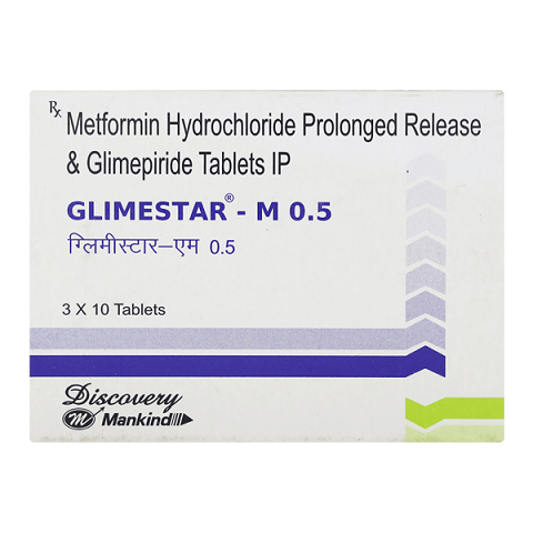 GLIMESTAR M 0.5MG TABLET 10'S